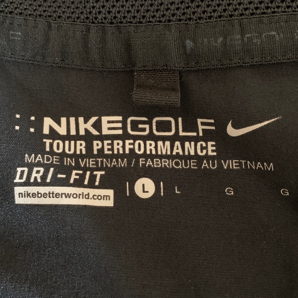 Nike golf men’s size large Black Quarter-Zip Pullover - Picture 2 of 8